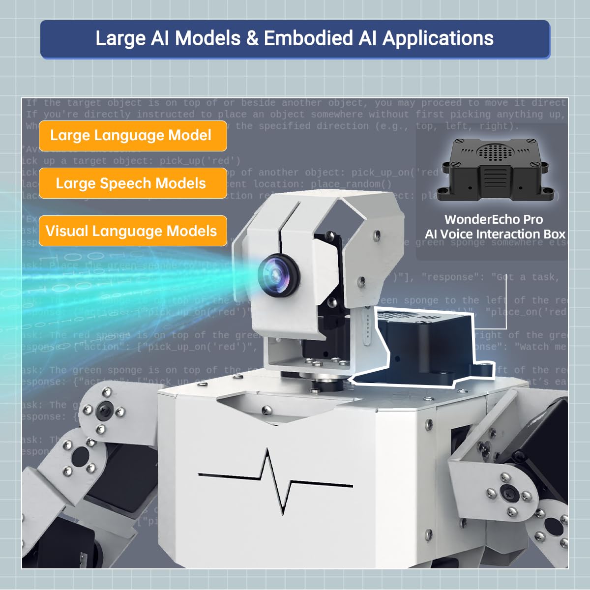 HIWONDER Humanoid Robot with ChatGPT AI Large Model Voice Control AI Vision Scene Understanding Raspberry Pi Robot Kit Python Programming for Teens Adults, TonyPi Standard Kit & RPi 5 4GB