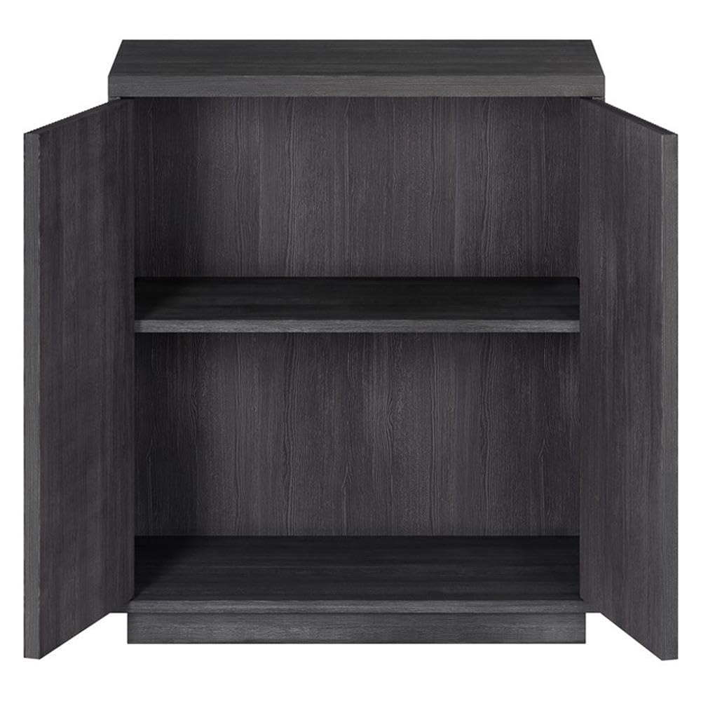 Henn&Hart 28" Wide Rectangular Accent Cabinet in Charcoal Gray, for Home, Living Room, Bedroom, Entertainment Room, Office