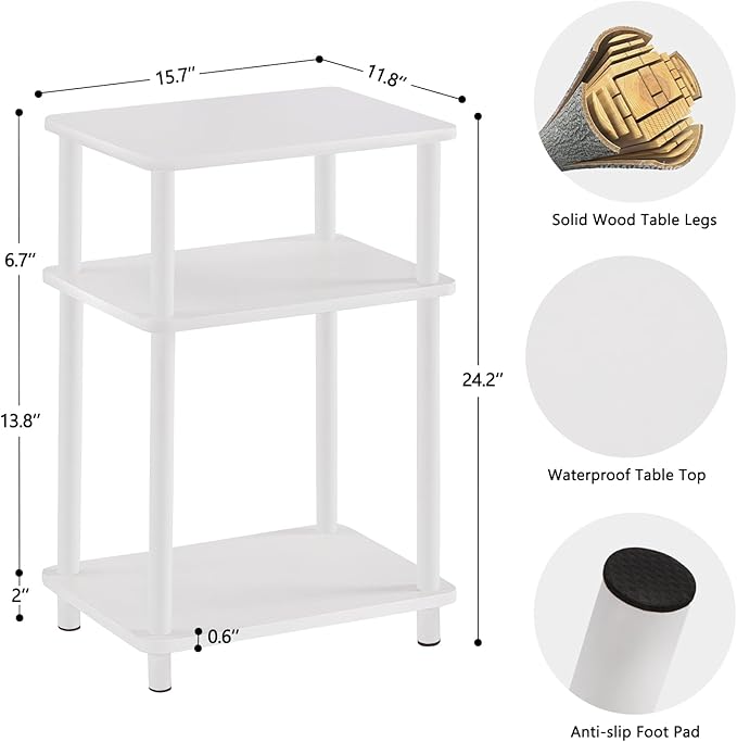 Apicizon 3 Tier End Table, Side Table