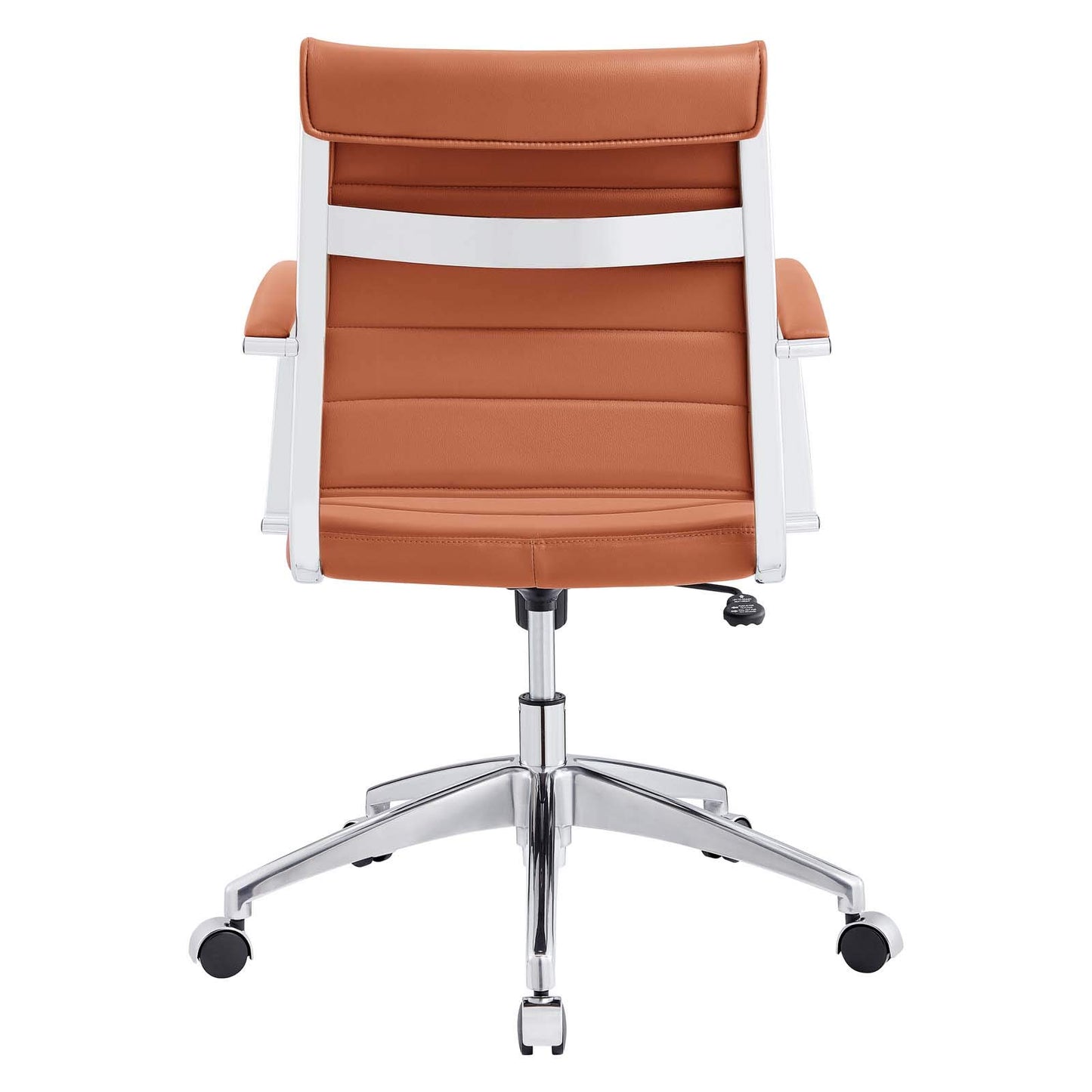 Modway Jive Ribbed, Mid Back Office Chair, Terracotta