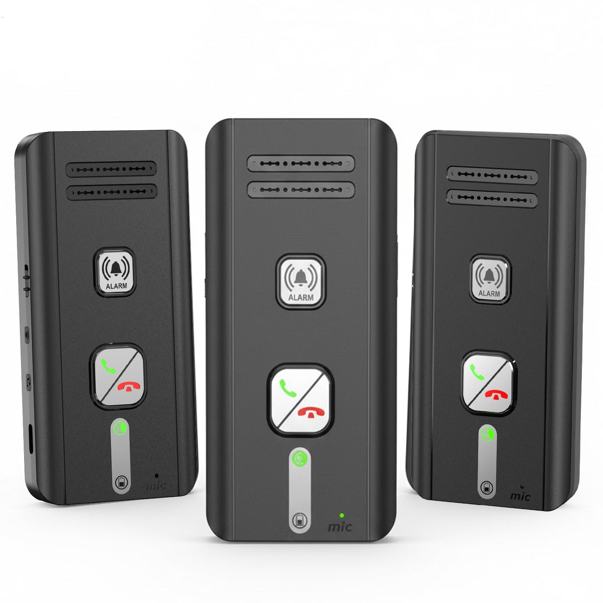 Home Intercom System Wireless 3 Pack, Expandable to 6 Units, Room-to-Room Communication, 1600ft Long Range, Auto Answer, Magnetic Wall Mount, 30-Day Battery, for Elderly Parents, Office, Indoor Use.