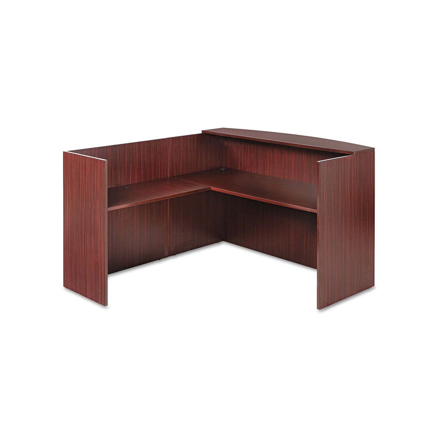 Alera Valencia Reversible Reception Return, 44 x 23-5/8 x 41-1/2-Inch, Mahogany