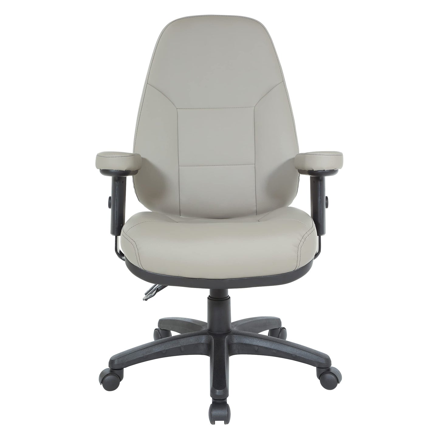 Office Star EC Series Professional Executive Ergonomic High Back Office Chair with Dual Function Control, Padded Contour Seat and Adjustable Padded Arms, Dillon Stratus