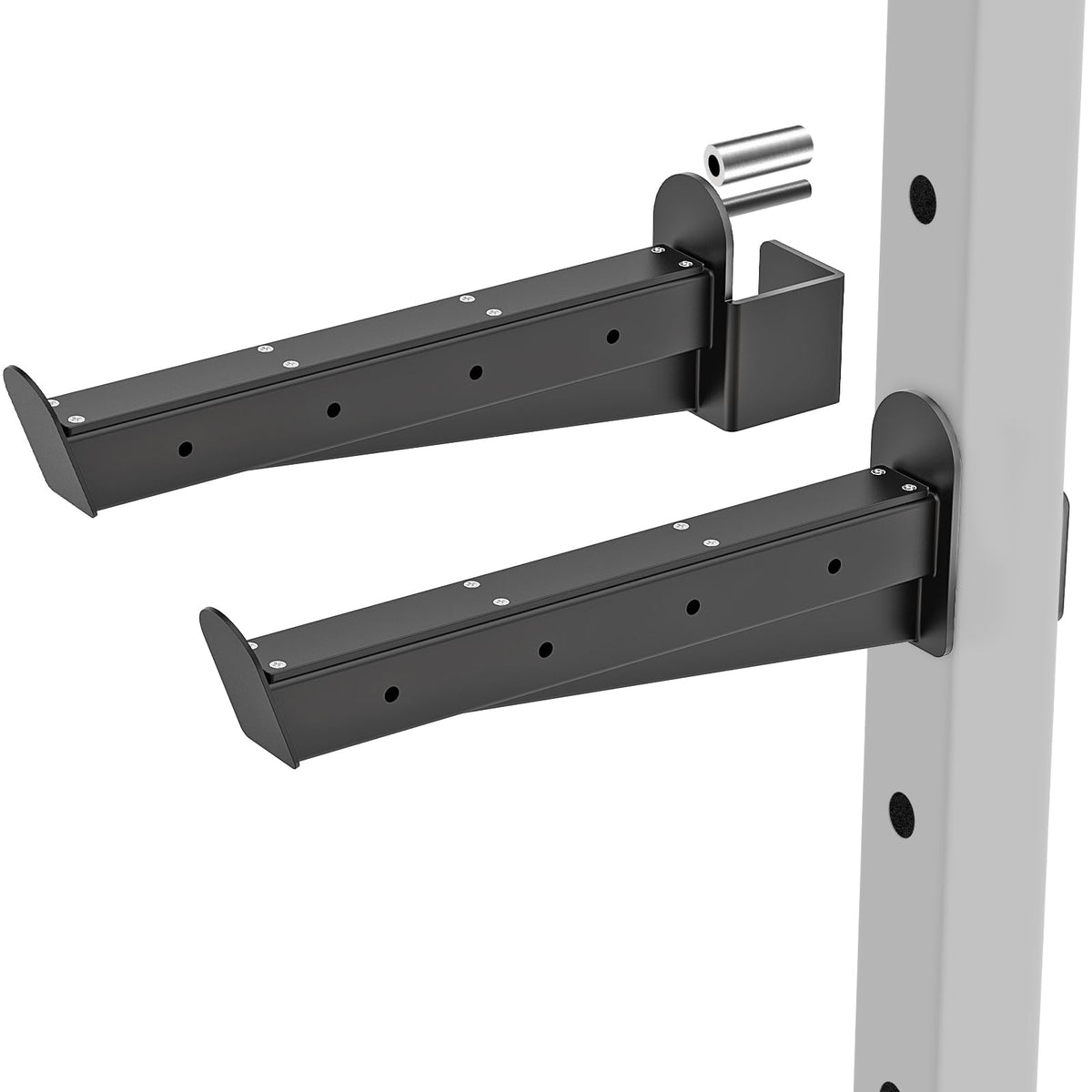 Kipika Strength Training Bundle: Weight Plate Holder & Safety Spotter Arms for Power Cages