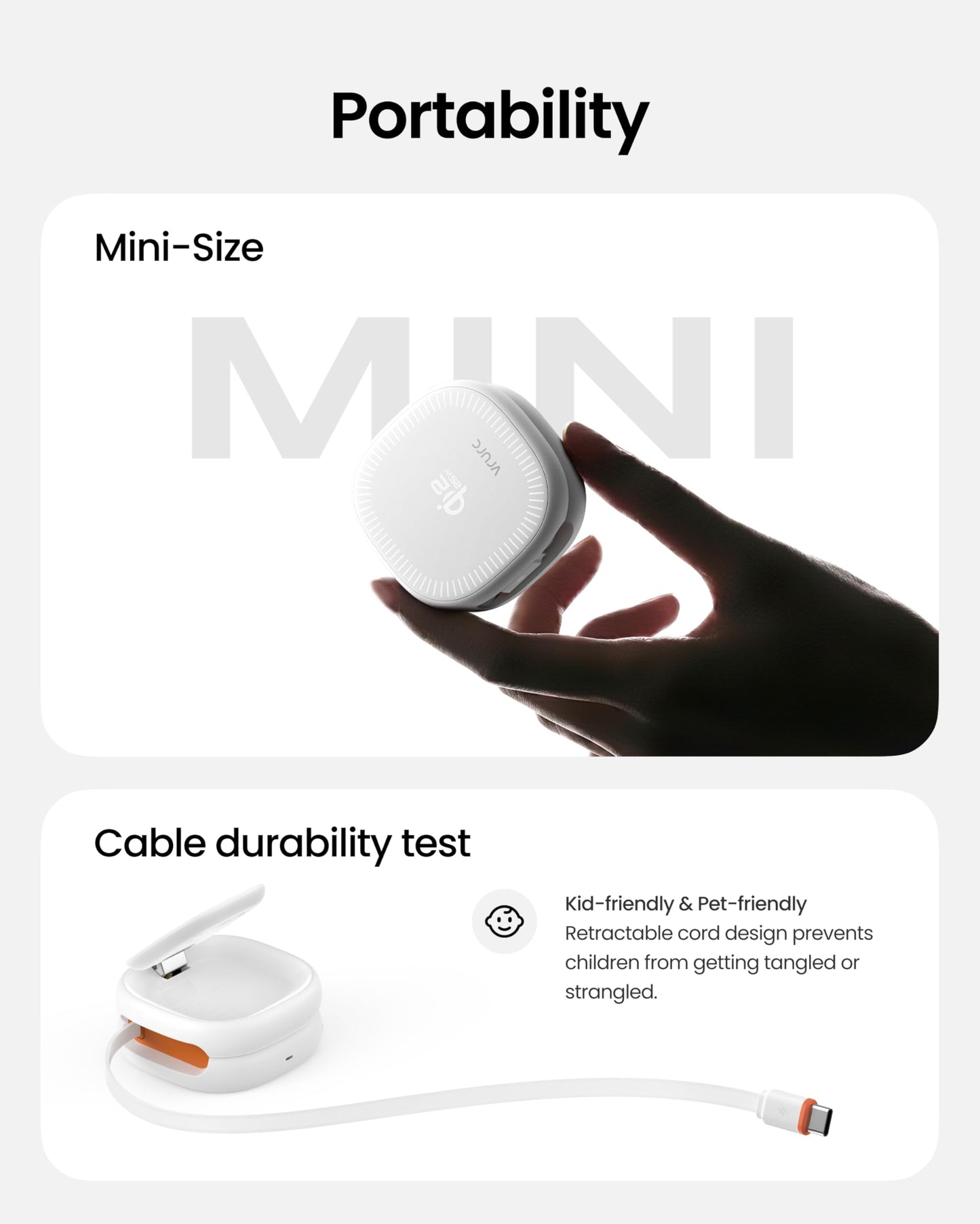 VRURC 3 in 1 Charging Station for Apple,Qi2.2 25W Magnetic Wireless Charger