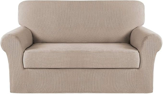 Turquoize Stretch Sofa Slipcover 2 Pieces Sofa Cover Couch Cover