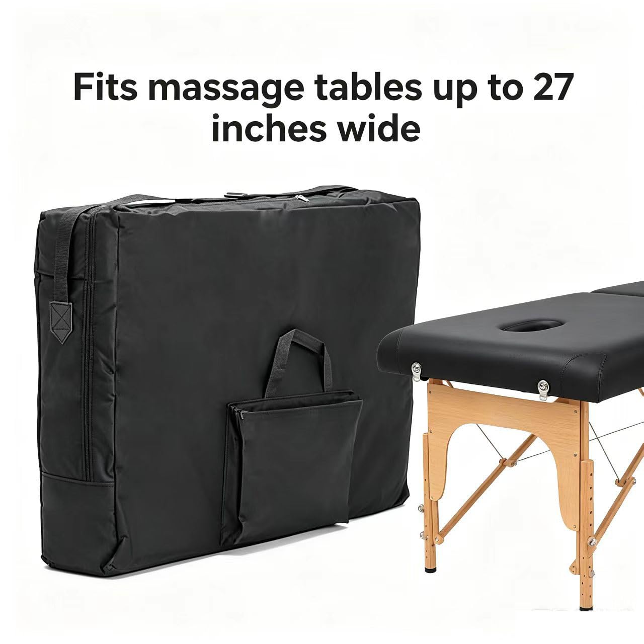 Newworldmassage 27inch Portable Massage Tables Durable Nylon Carry Bag- Lightweight Storage Case with Adjustable Shoulder Strap, Compact Travel Bag for Therapists & Professionals