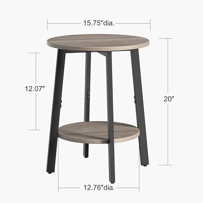 sthmec Side Table, Small Round End Table