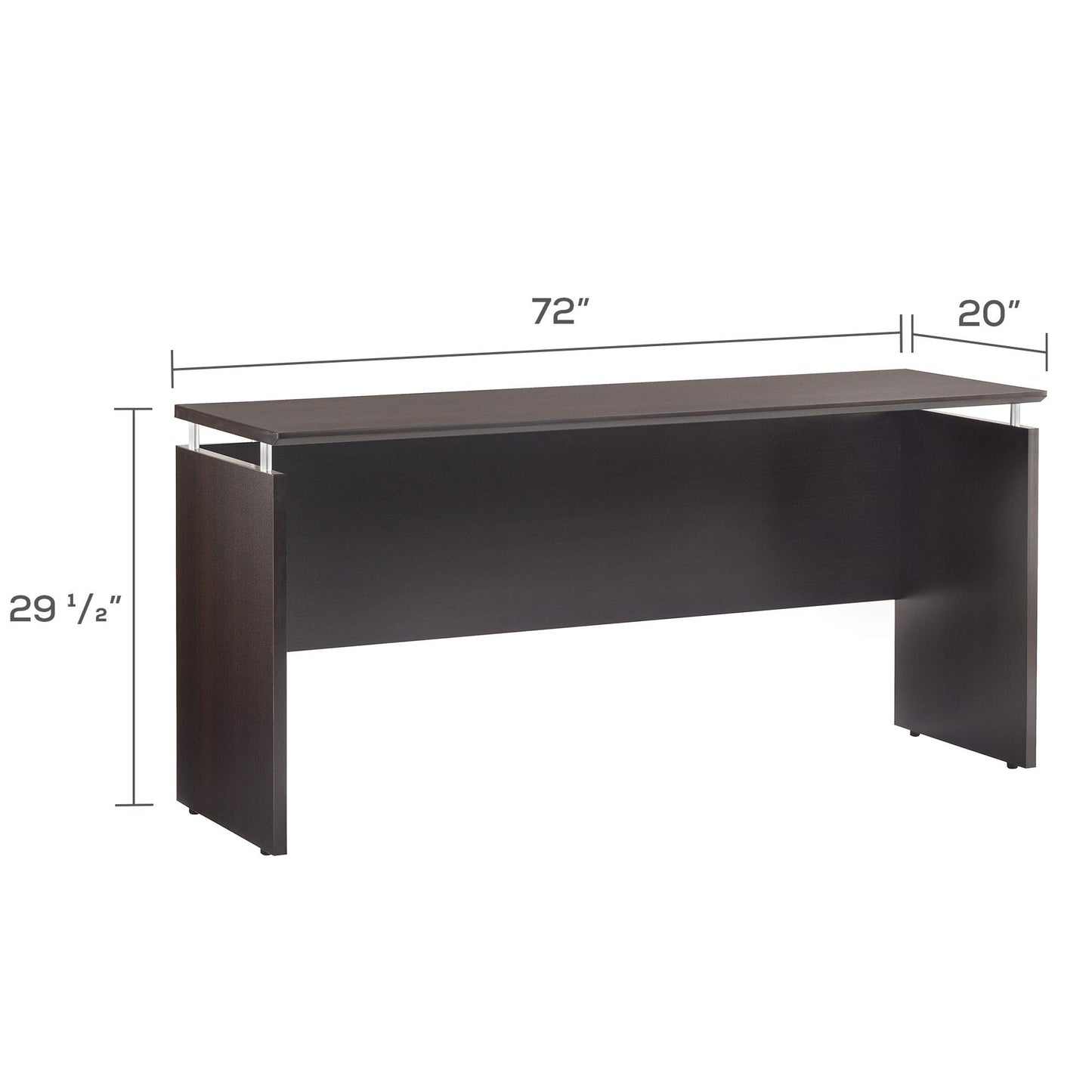 Safco Medina Credenza, 72", Mocha