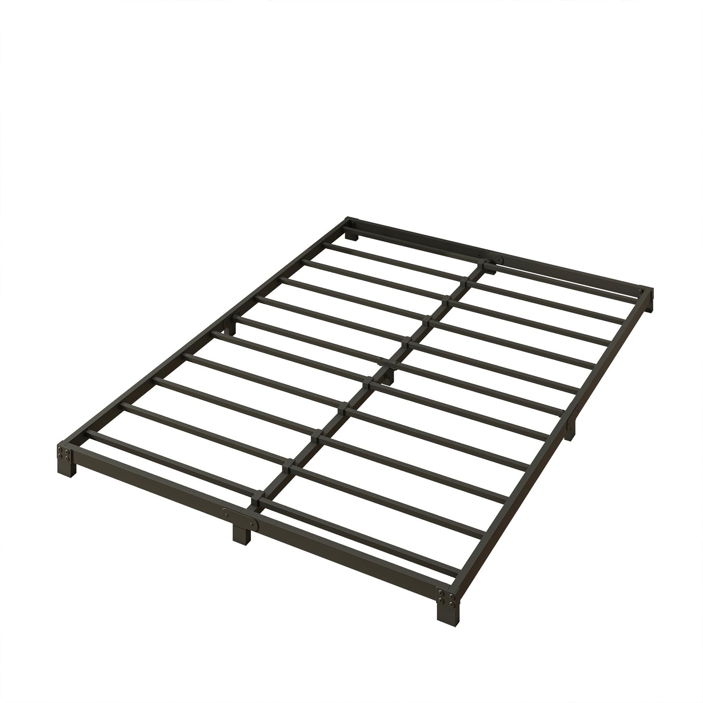 VERFARM 3 Inch Bed Frame Full Size Low Profile, Full Heavy Duty Platform Bed Frame No Box Spring Needed, Easy Assembly, Noise Free, Black
