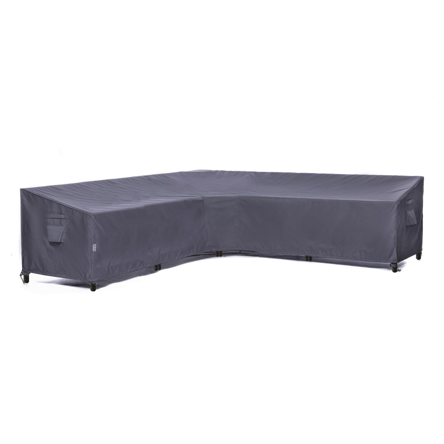 F&J Outdoors Patio V-Shaped Couch Cover Waterproof Heavy Duty Ripstop Outdoor Sofa Cover for 5 Person Sectional Seating Group with Cushions, (85" + 85") W x 33.5" D x 31" H