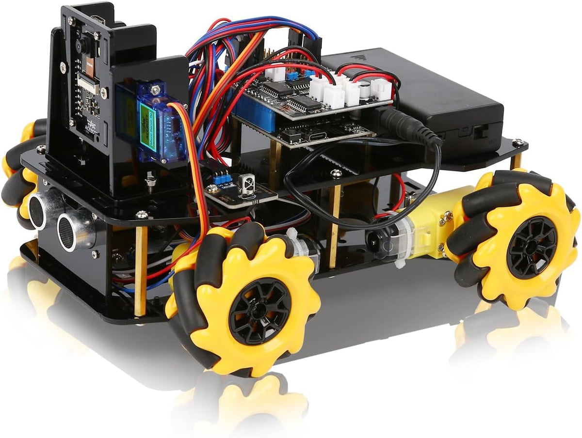 Robot Kit with 3MP Camera, Robotics Kit for Kids Ages 8–12 12-16 Compatible with Arduino & Scratch, App & Remote Control, STEM Toys Coding Robot Kit, Gift for Kids, Teens and Adults
