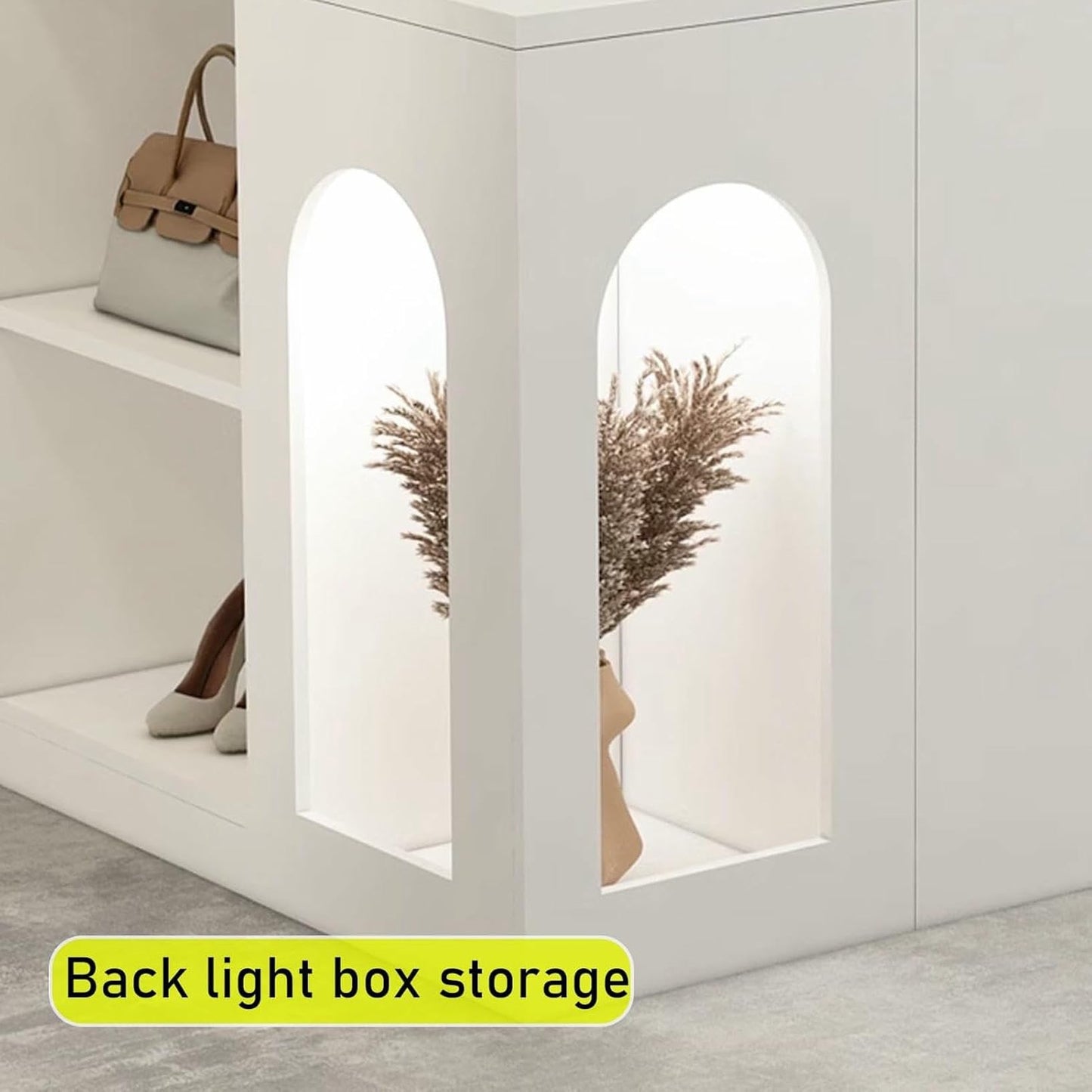 L-Shap Reception Counter, Front Modern Retail Checkout, Reception Counter Desk with Lockable Drawers, for Clothing Store, Company Retail Counter, Coffee Shop