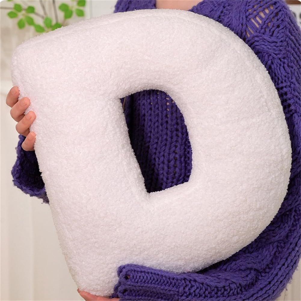Shapeazy Letter Plush Pillow, Letter Hugging Throw Pillows, Decorative Initial Letter Shaped Throw Pillows for Bed Couch, Letter Pillows English Alphabet A to Z for Sofa Bedroom Living Room Decor (&)