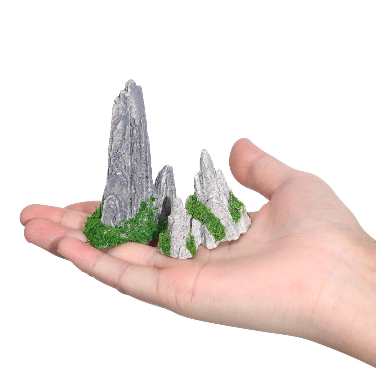 GANAZONO Mini Rockery Decoration Miniature Zen Garden Mountain Decor 8Pcs Bonsai Ornament Accessories Mini Bonsai Figurines Ornament Plant Pot Terrarium Decor