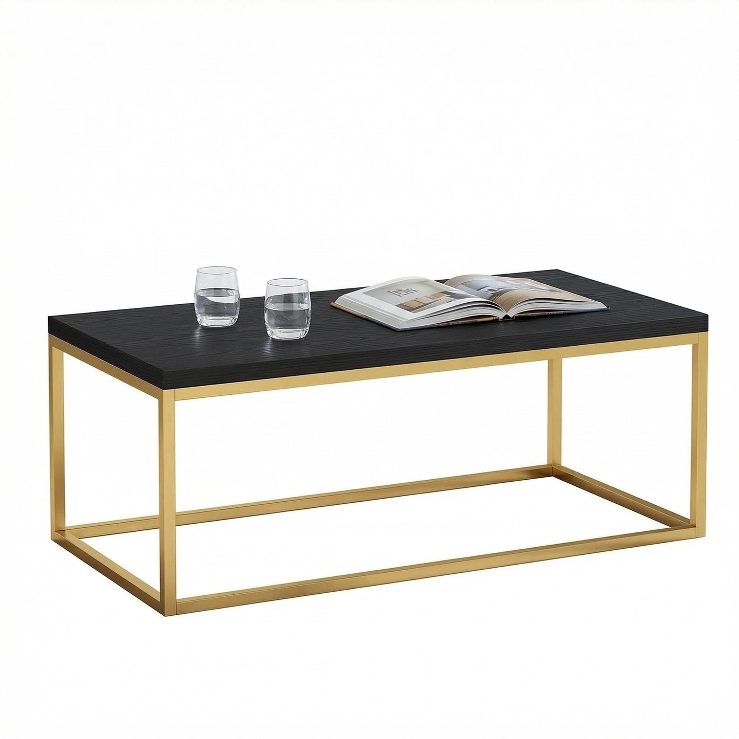 CENSI 40" Black and Gold Coffee Table