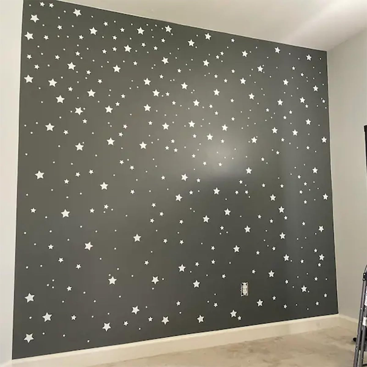 Sparkles and Stars Wall Decals, 500 White Stars Wall Sticker, Sparkle Wall Decal, Space Kids Room Decor, Nursery Wall Art, Celestial Wall Stickers(White)