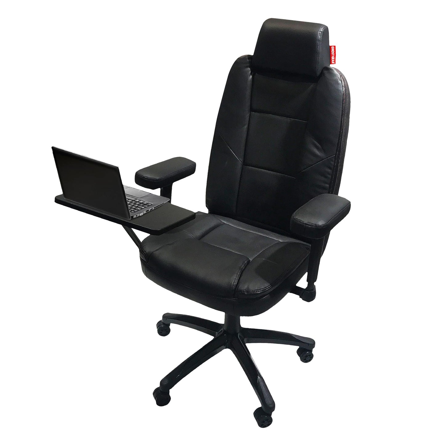 Home Office Desk Chair, Ergonomic Computer Swivel Task Chair with Lumbar Support, Flip-up Armrests, Black