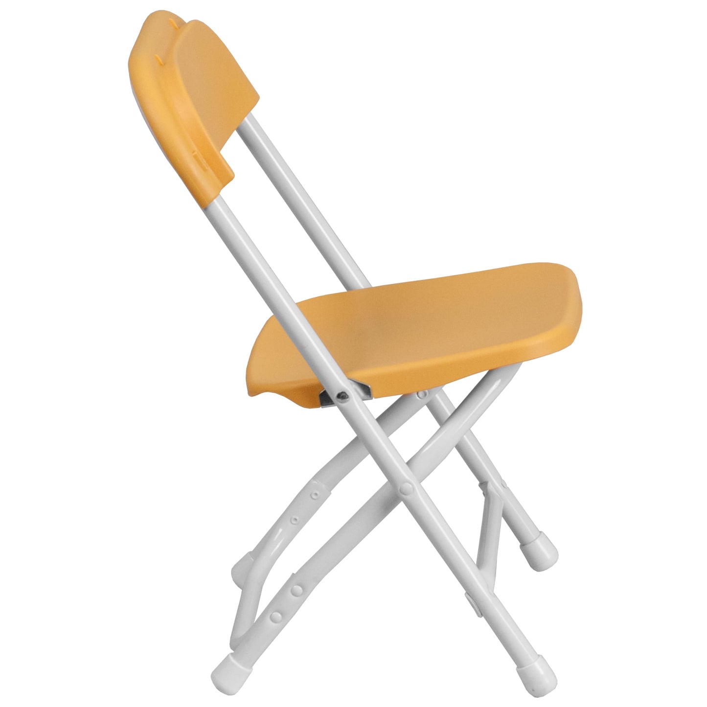 Flash Furniture Timmy 10 Pk. Kids Yellow Plastic Folding Chair