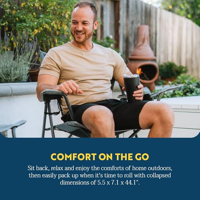 GCI Outdoor Comfort Pro Camping Chair | Collapsible Folding Chair