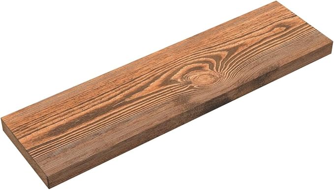 BAOBAB WORKSHOP Wood Floating Shelves, Bathroom Shelf 24 inch, Walnut Floating