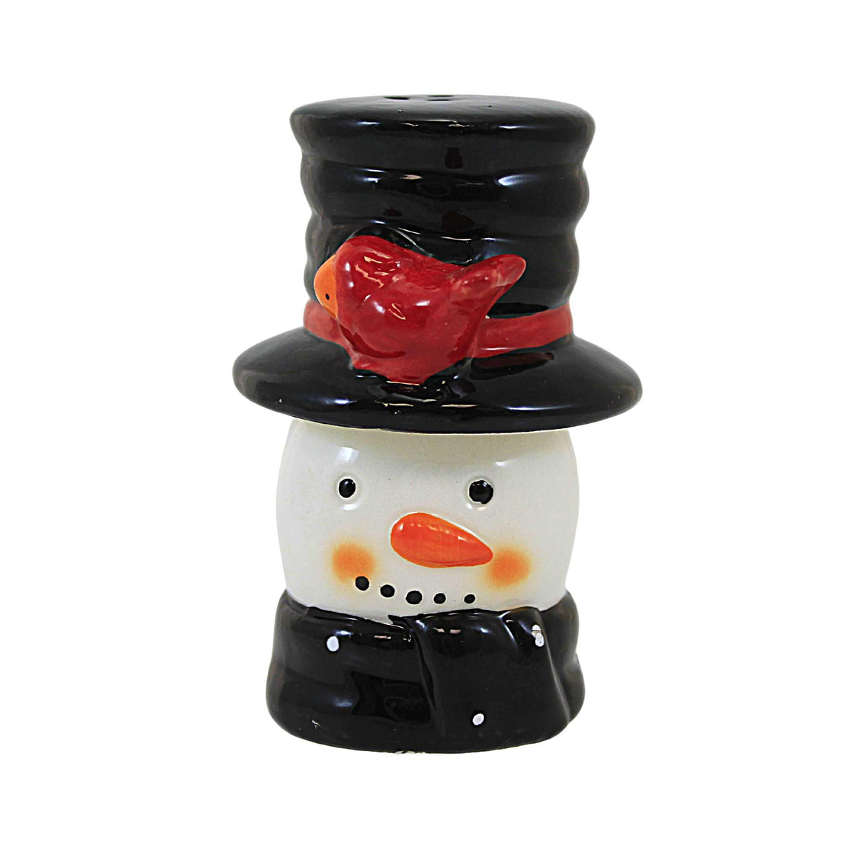 Abbott Collection Snowman & Hat Salt & Pepper Shaker Set