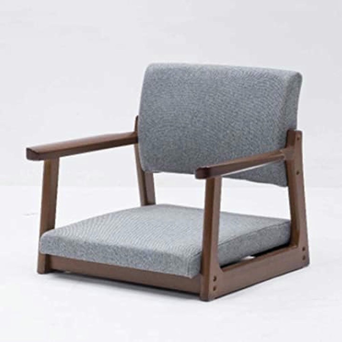 MNJVCFDS Floor Chair Japanese Floor Chair Legless Bay Window Backrest Lazy Chair with Armrests, Portable Japanese Tatami Chair, Meditation Floor Solid Wood Seating Chairs