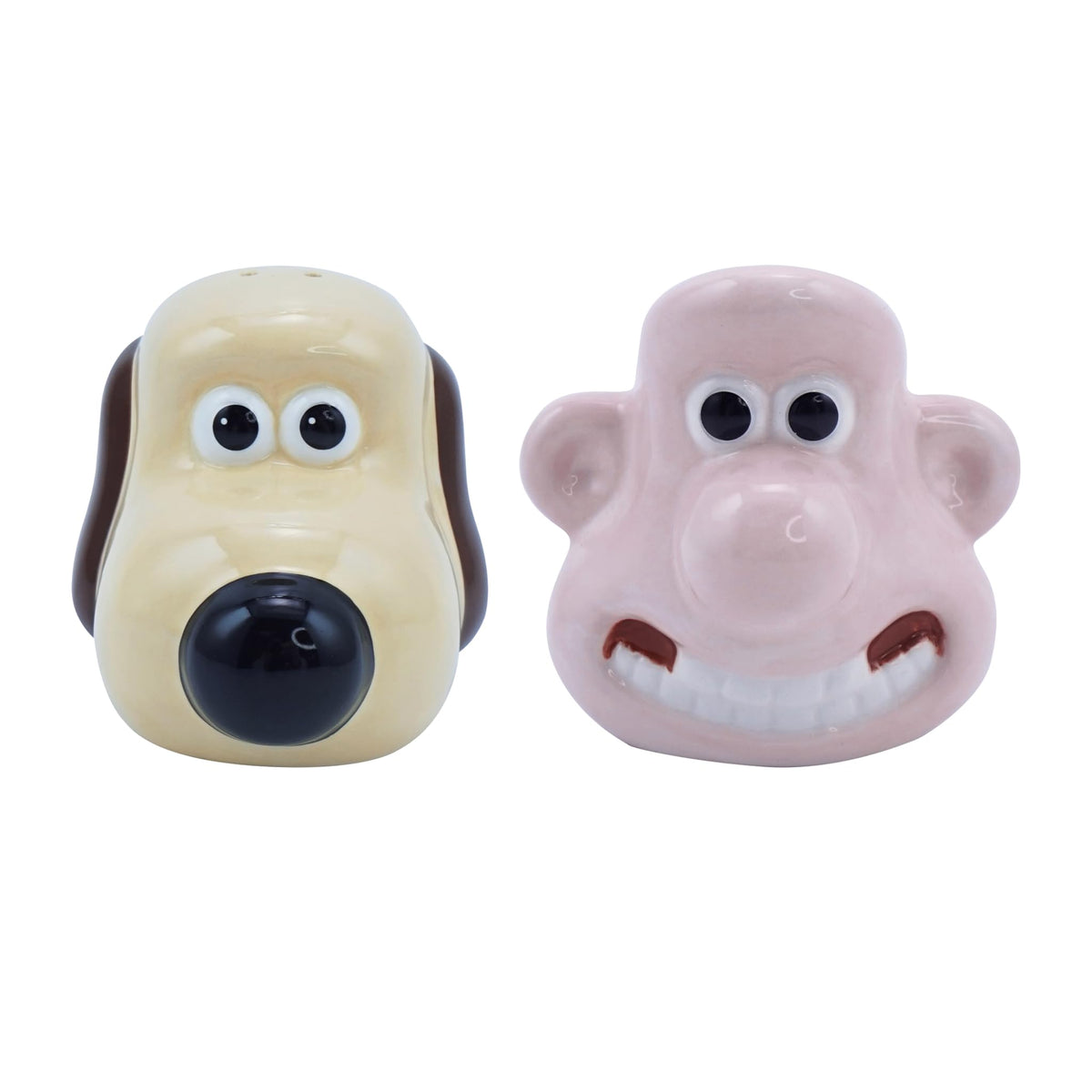 Wallace and Gromit Salt and Pepper Shakers - Wallace and Gromit Merchandise - Novelty Salt and Pepper Sets