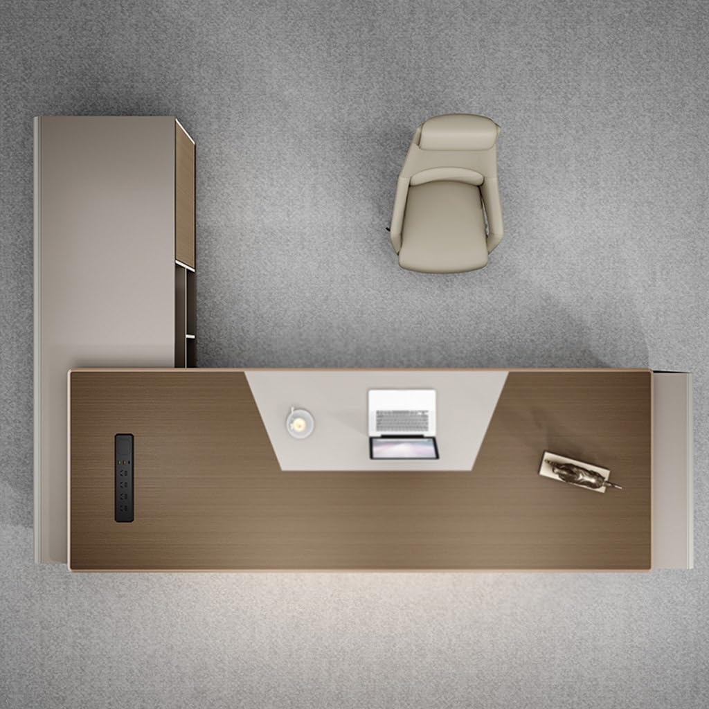 BGGJJ Computer Desk Executive Desk, Modern Leadership Office Furniture, Executive Desk, CEO/Manager Desk Desk with Drawers