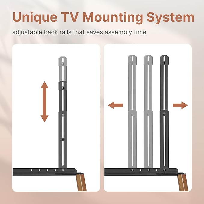 Rolling Easel TV Stand for 49–75 Inch TVs, Mobile TV Cart