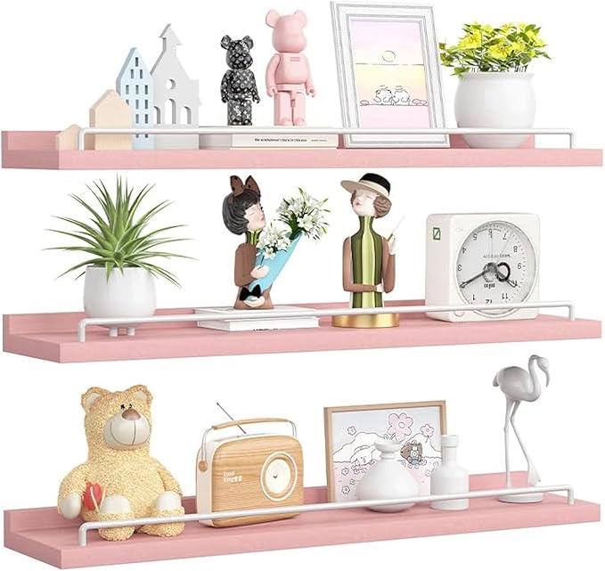 RYOFOBETTO 22 inches Long Floating Shelves, Bathroom Decor Shelves Over Toilet