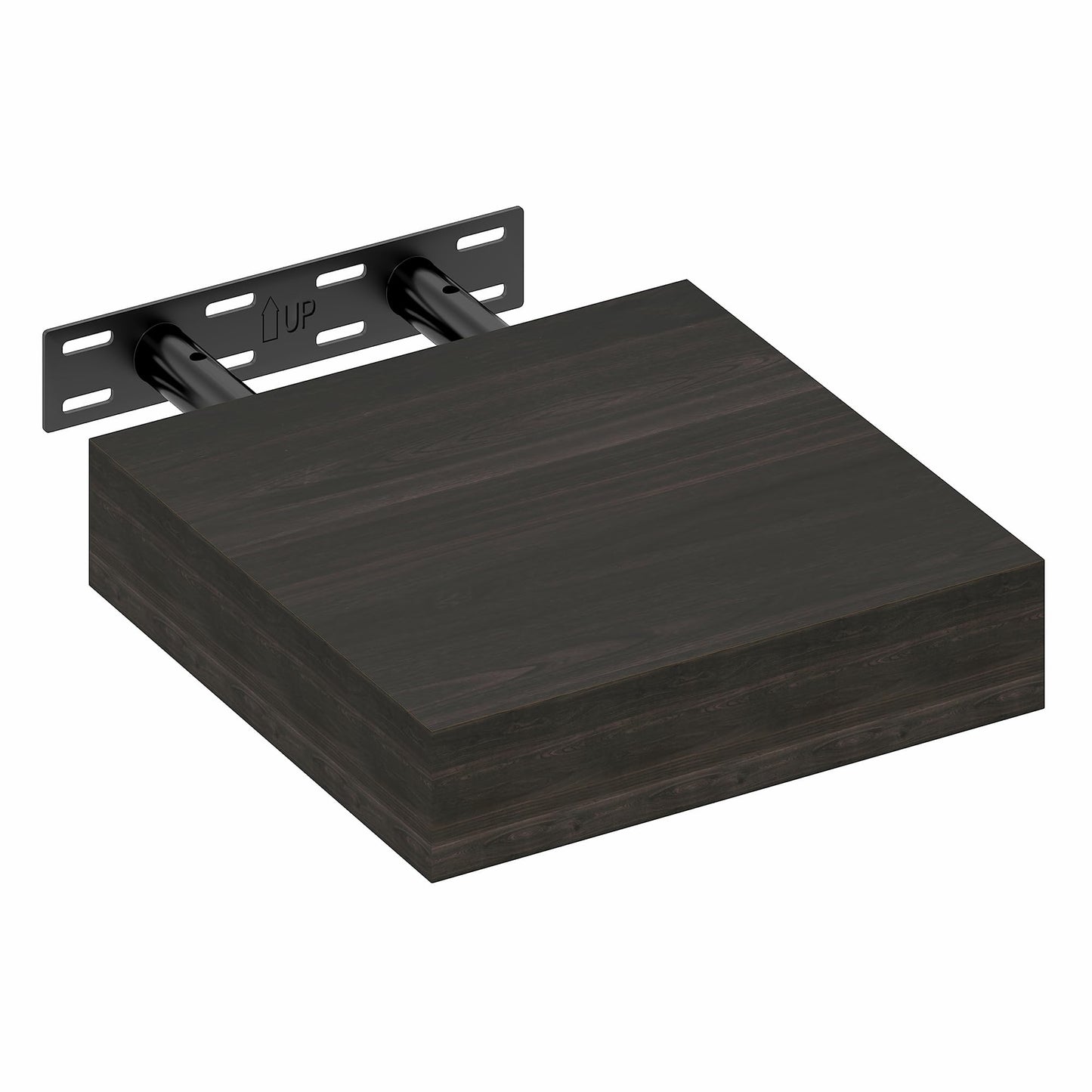 Furinno Tanna Floating Shelves for Wall, 9 x 9 Wall Shelf, Single Set Wall Mounted Floating Shelf with Invisible Bracket, 2-Inch Thick, for Bathroom, Living Room, Bedroom, Home Office, Tobacco Oak