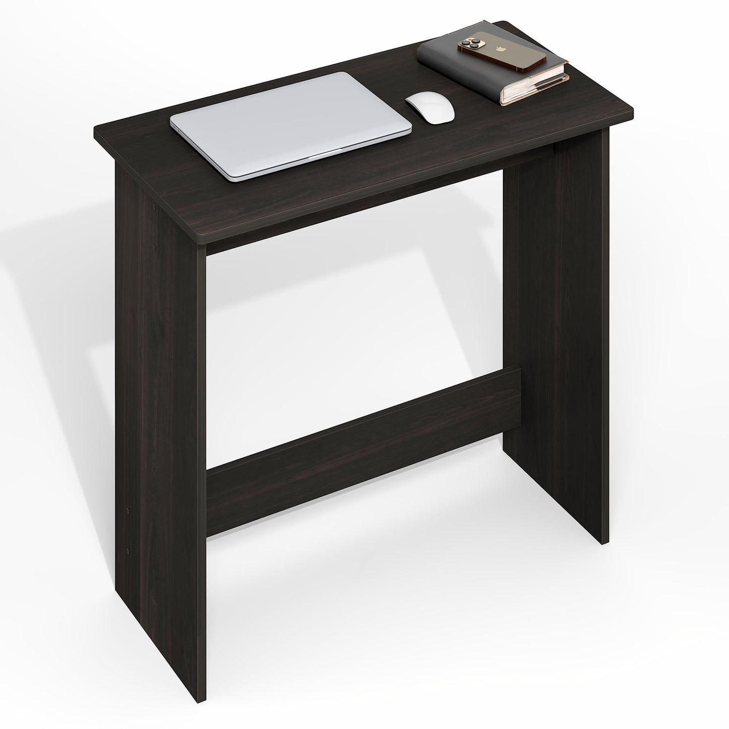 Furinno Simplistic 31-Inch Black Computer Desk, Small Office Desk, Rectangular Home Office Desk with Drawers, Gaming Desk for Home Office, Bedroom, Study Room, Black Espresso