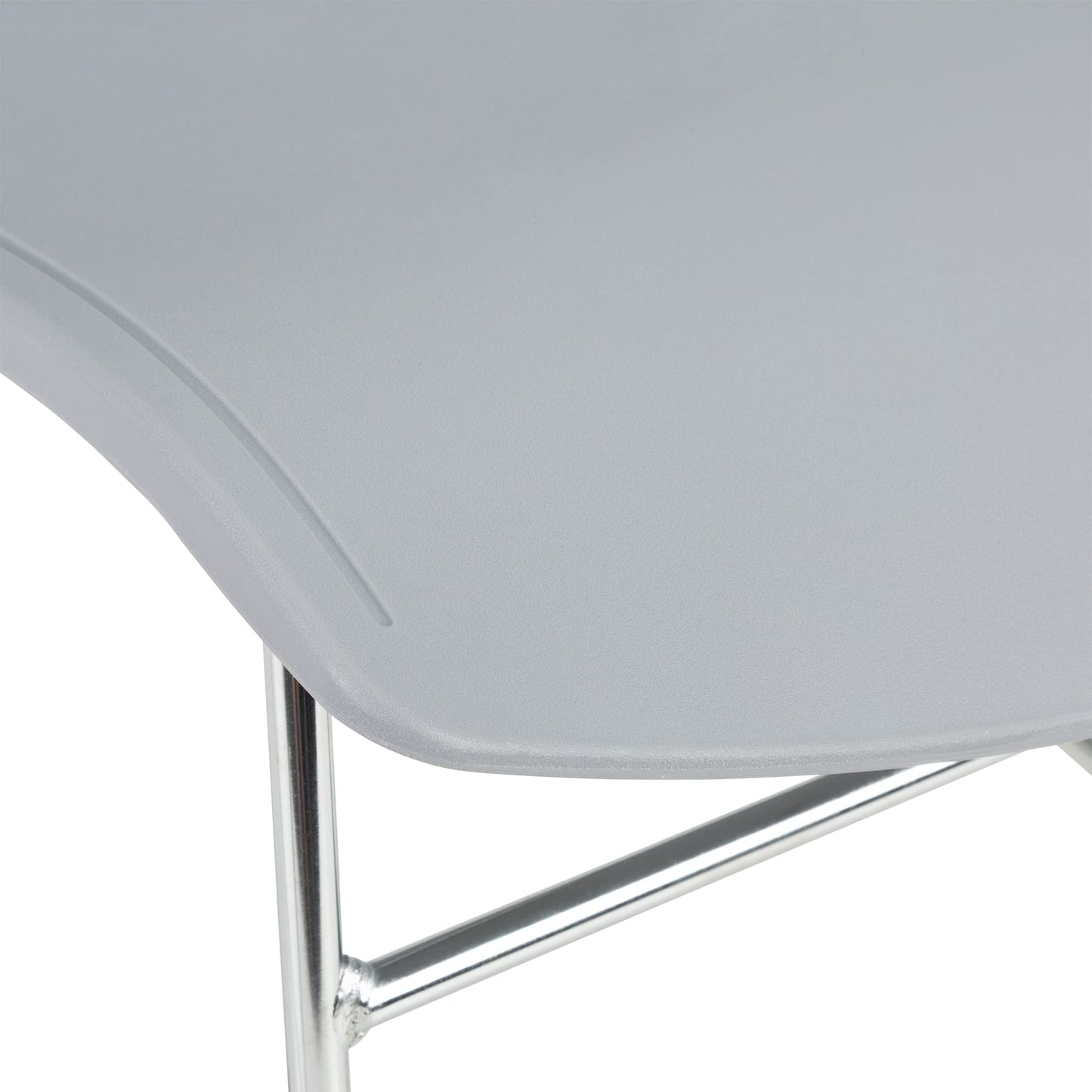 Norwood Commercial Furniture Chrome Sled Base Office Stack Chair with Perforated Seatback (Pack of 5)