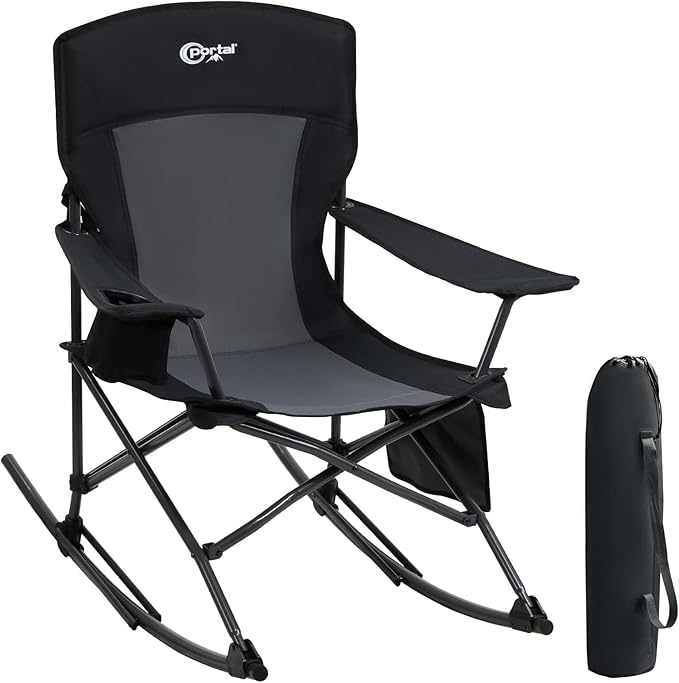 Portal Outdoor Rocking Chair Camping Folding Portable Rocker