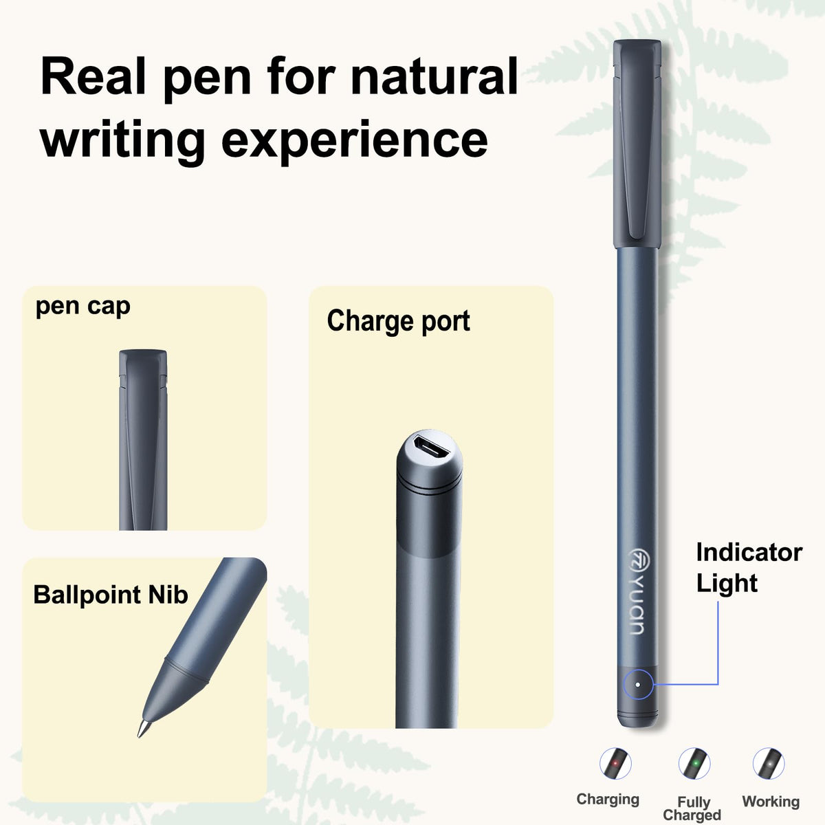 Yuan Smart Digital Notebook with Pen, Smart Pen for Note Taking Real-Time Sync-to-Digital, Smart Writing for Meeting Class Creation, Digitizing, Store, and Share Handwritten Notes via App(iOS/Android)