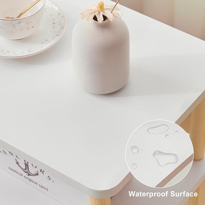 Apicizon 3 Tier Nightstand, End Table