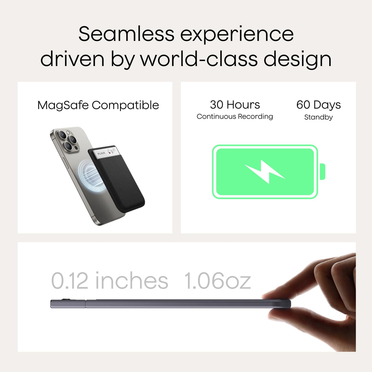 Plaud Note AI Voice Recorder, Note Taker w/Case, App Control, Transcribe & Summarize with AI, Support 112 Languages, for Meetings, Calls, Lectures, Professionals, Teams, Silver, Non-Pro Version