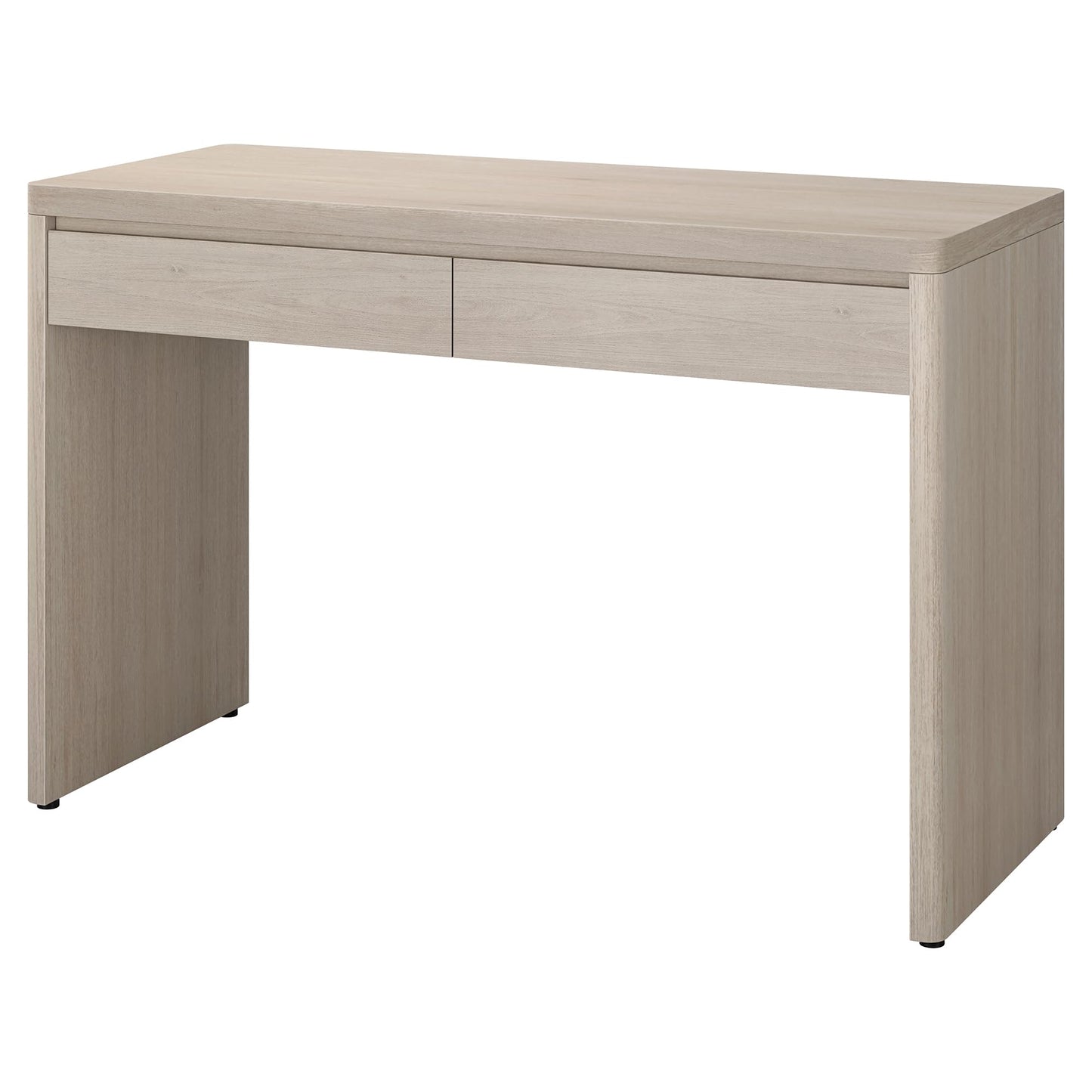 Henn&Hart 48" Modern Rectangular Wooden Home Office Desk Computer Desk Writing Table with 2 Storage Drawers for Home Office, Medium Walnut