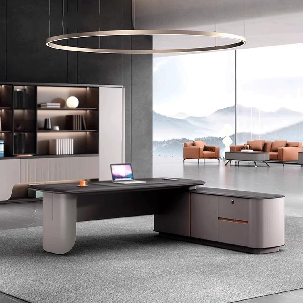 ARTGYRDFX Computer Desks Boss Desk CEO Modern Office Manager Furniture