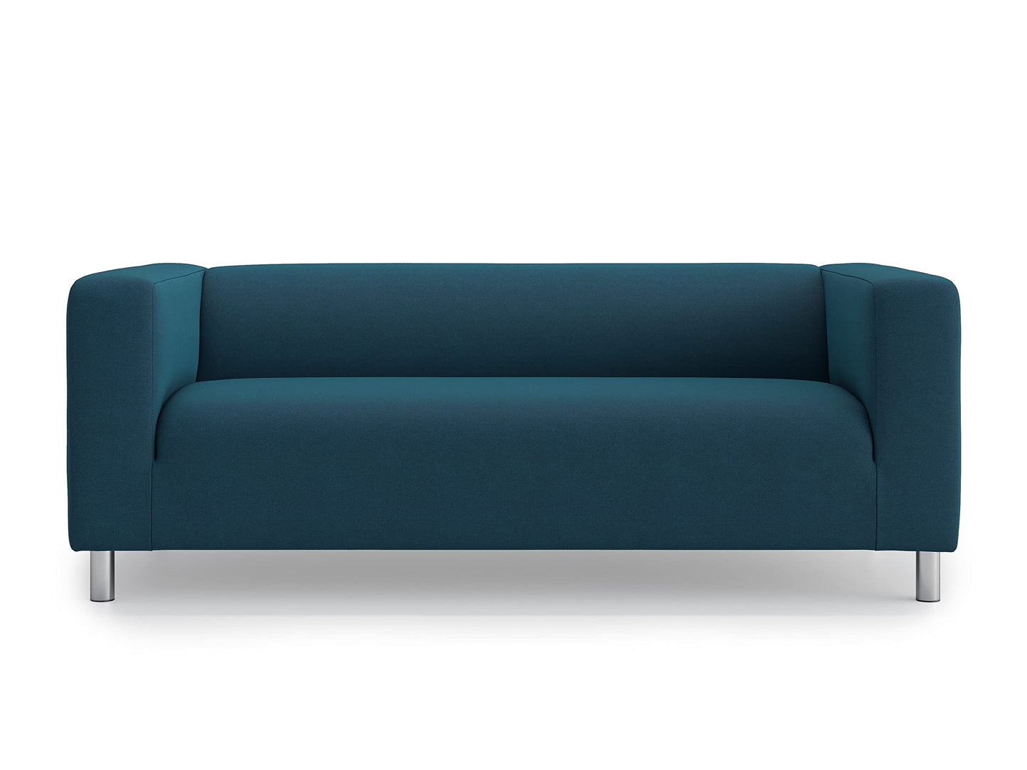 MASTERS OF COVERS Klippan Loveseat Slipcover for The IKEA 2 Seater Klippan Loveseat Sofa Cover Replacement- Dark Ocean