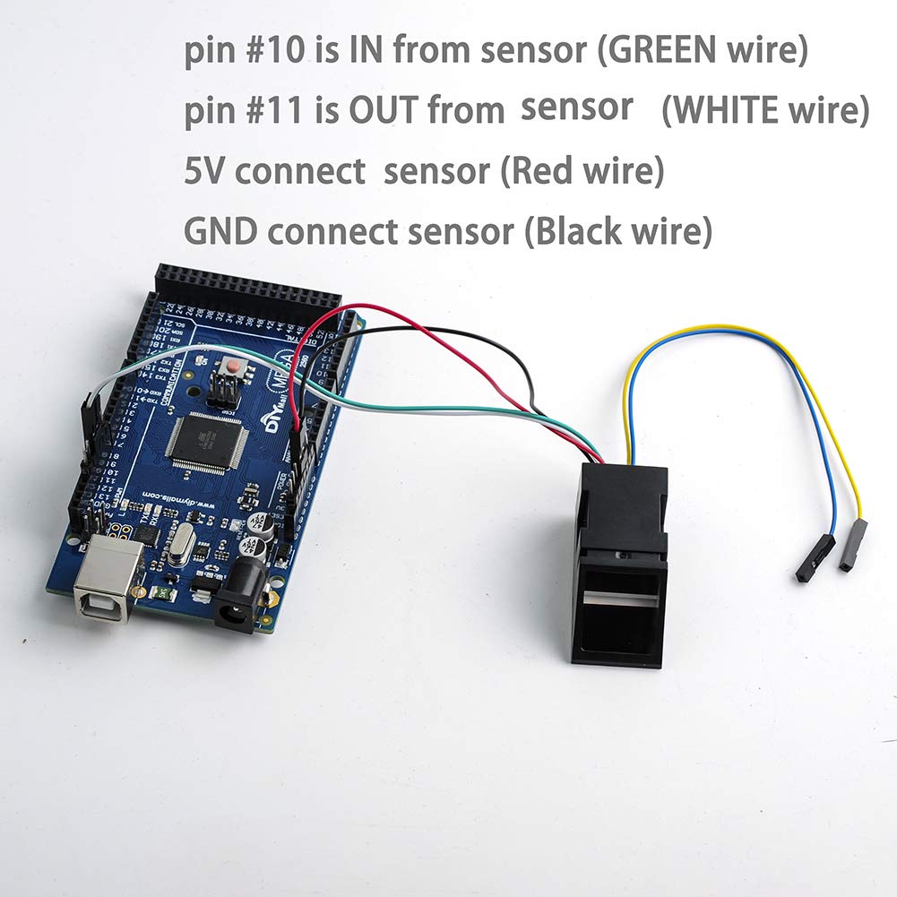 Geekstory Optical Fingerprint Reader Sensor Module Door Lock Access Control Red Light for Arduino Mega2560 UNO R3