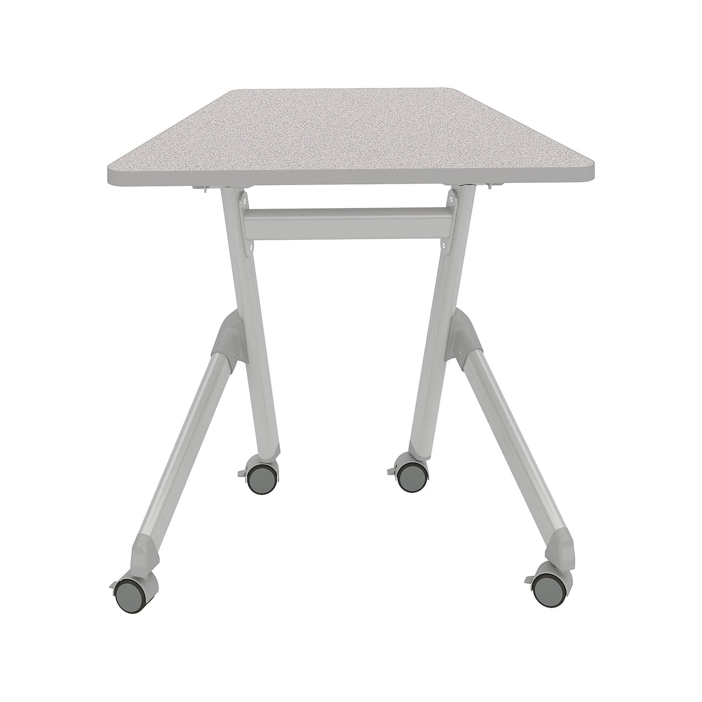 Safco Products Learn Nesting Trapezoid Desk, Small Corner Desk for Classrooms & Custom Classroom Layouts (Pebble Gray)