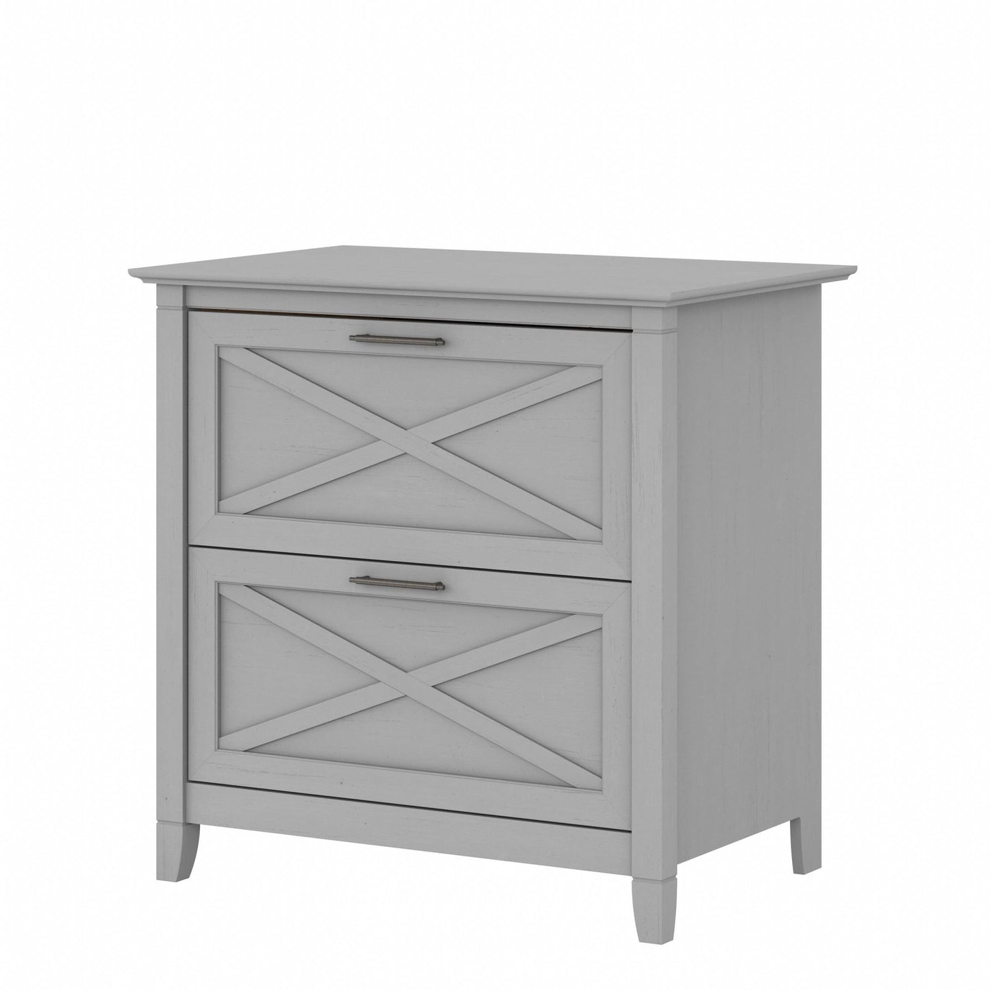 Bush Home Key West 2 Drawer Lateral File Cabinet in Cape Cod Gray, Document Storage for Home Office, Accent Chest with Drawers
