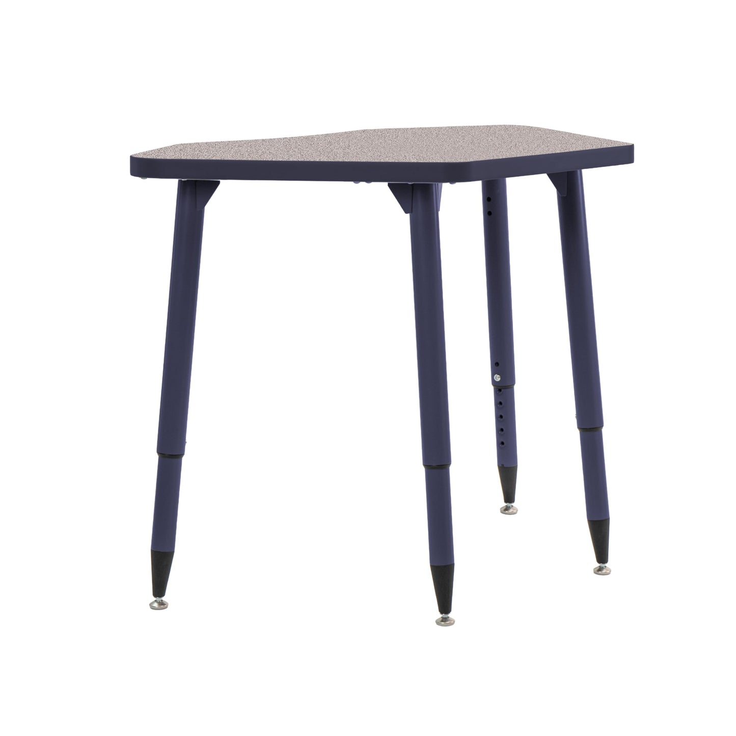 Adapte Commercial Classroom Activity Table - 24" x 36" Petal, ADA Compliant Tapered Legs with Glides & Casters, Adjustable Height 22-34" Wheelchair Accessible, School & Office Furniture