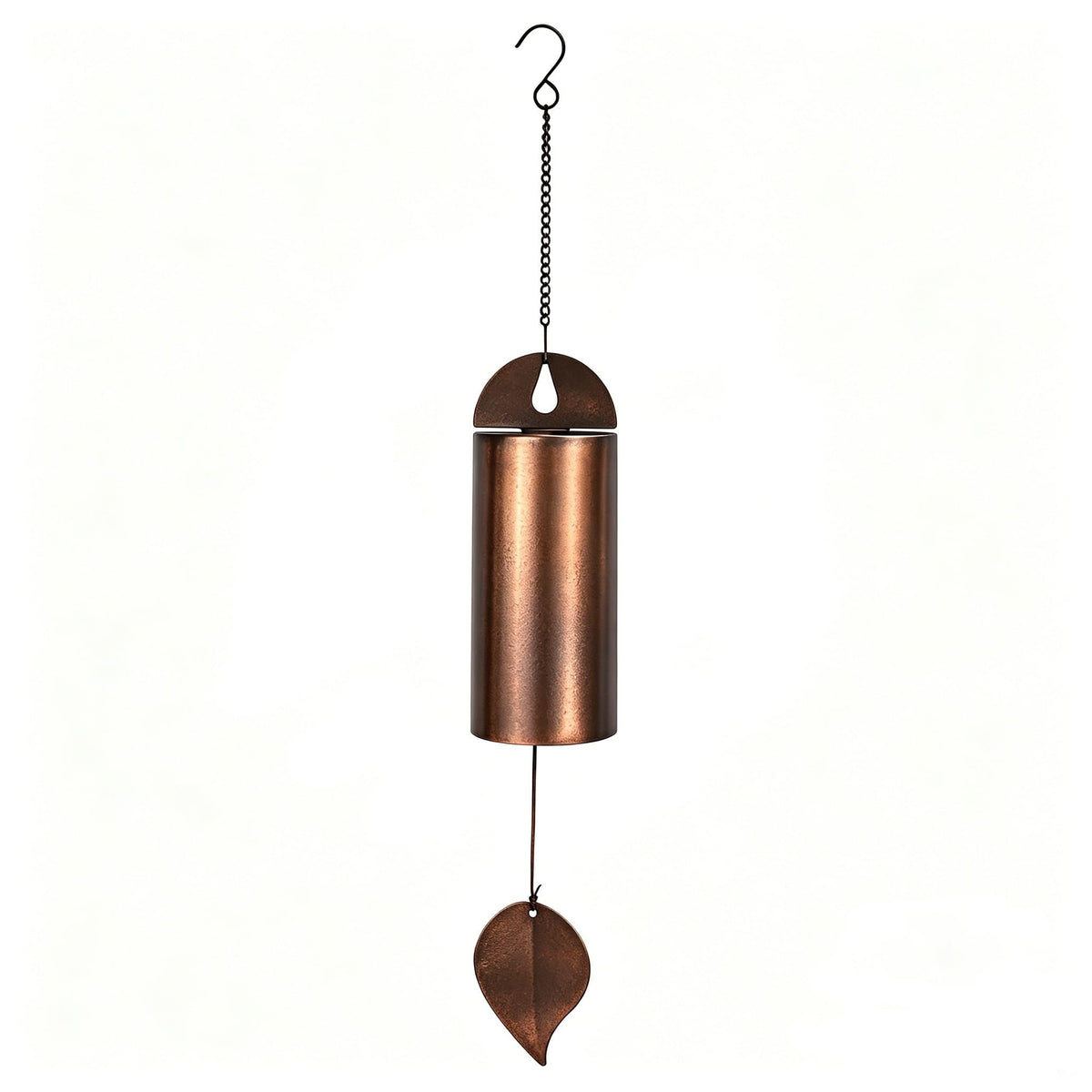 Deep Tone Memorial Wind Chimes Outdoor, Handcrafted Steel Wind Chimes with Mute Mode, Amazing Grace Wind Bells for Garden Patio Yard Porch Home Decor, Black (Brown)