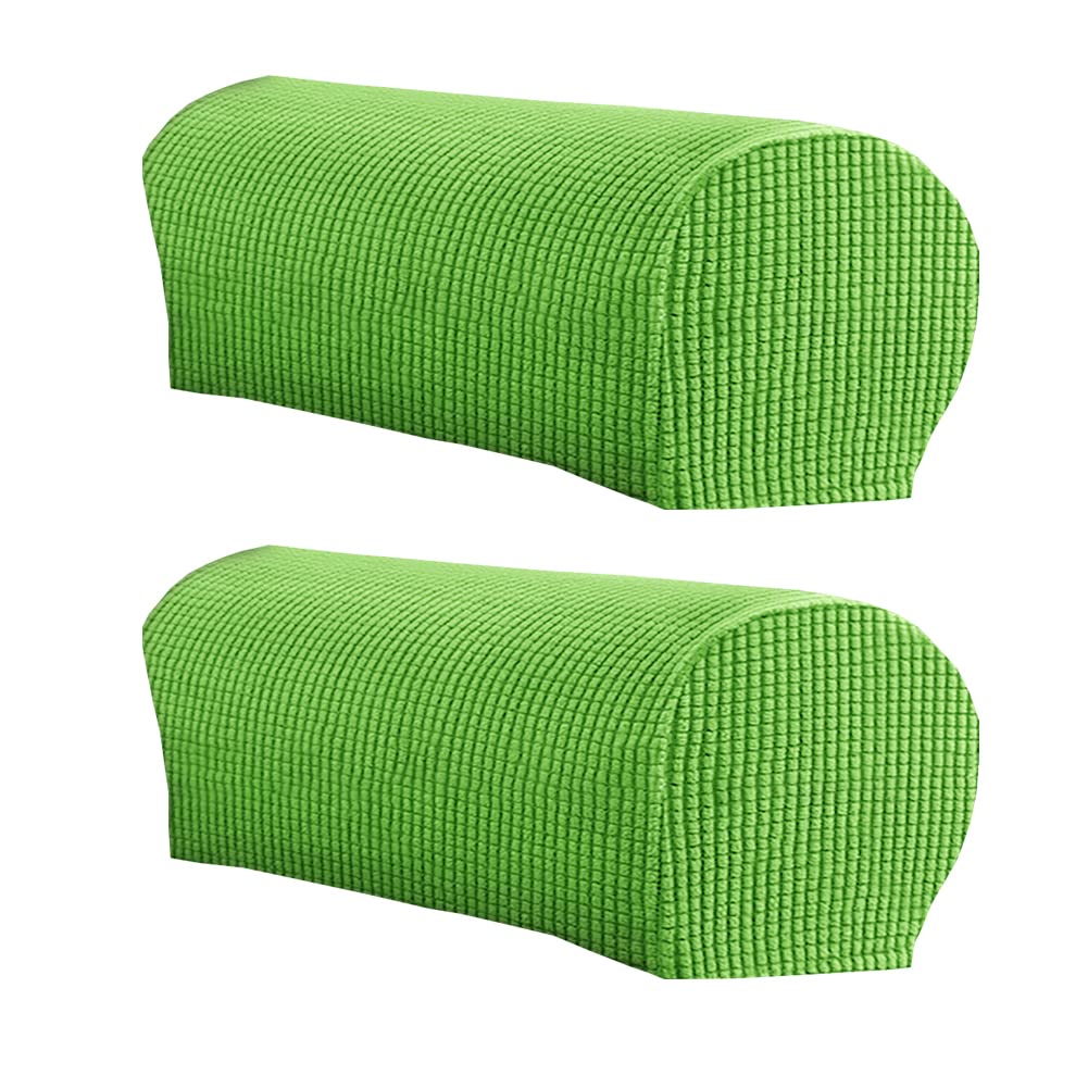 LINGXIYA Soft Stretch Plush Armrest Cover, Armrest Covers for Chairs/Sofas, Couch Arm Covers, Furniture Protector Armchair Slipcover for Recliner, Set of 2(NOT Suitable for Leather Sofas)