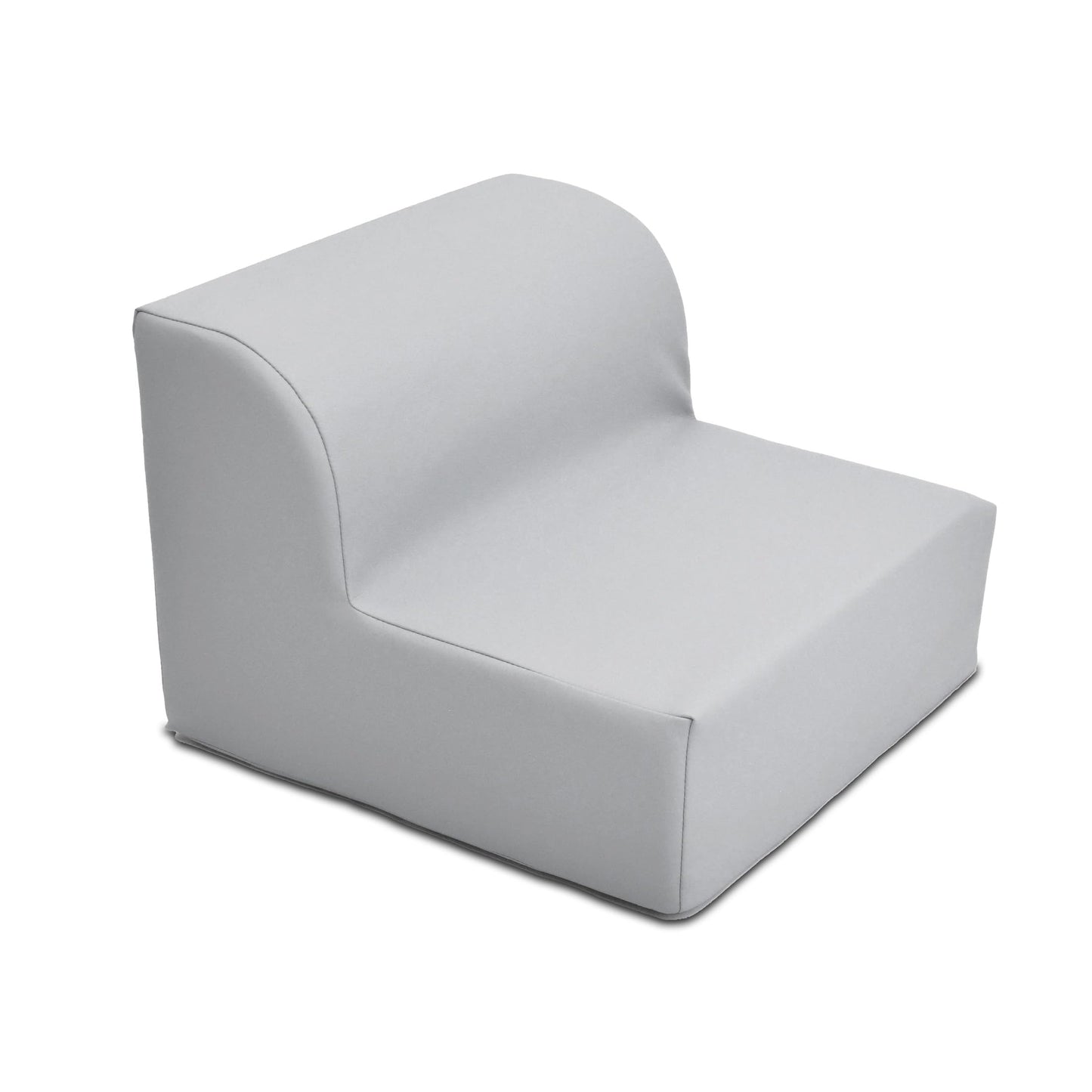 Children's Factory Library Lounger, Flexible Seating Classroom Furniture, Comfy Kids Chairs, Glacier Gray, Single Lounger