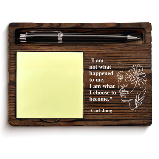 Therapy Office Sticky Note Holder I Am What I Choose to Become Self-Stick Note Pad Holders Therapist Office Desk Decor, Mental Health Gifts for Counselor Psychologist Therapist