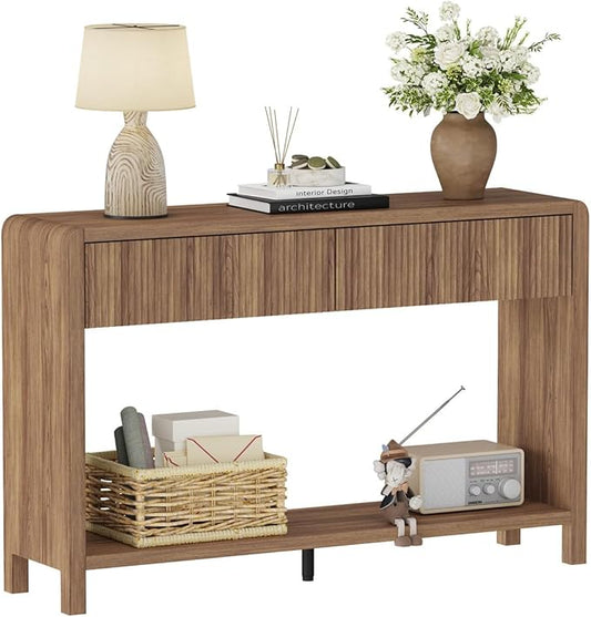 FATORRI Console Sofa Table for Entryway, Wood Foyer Tables for Living Room